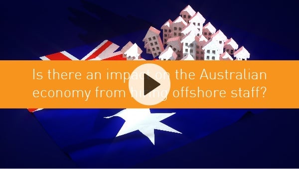 Is there an impact on the Australian economy from hiring offshore staff?