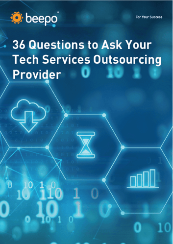 36 Questions to Ask Your Tech Services Outsourcing Provider resource ebook Beepo