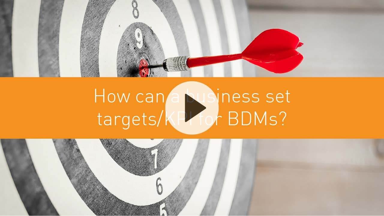 How can a business set targets/KPI for BDMs?