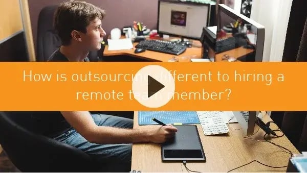 How is outsourcing different to hiring a remote team member?