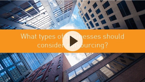 What types of businesses should consider outsourcing?
