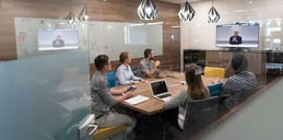 Professional video conference setup for real estate virtual assistants