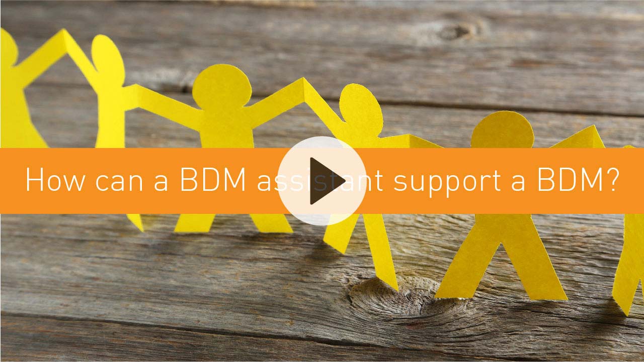 How can a BDM assistant support a BDM?