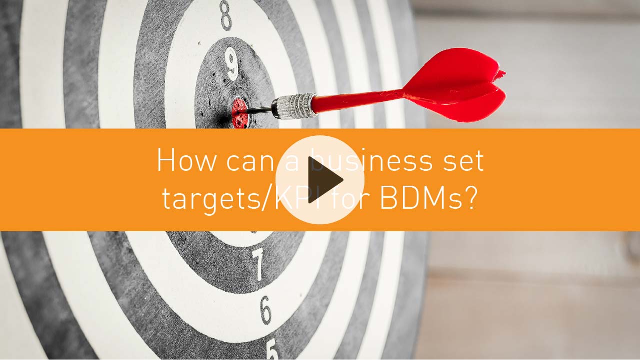 How can a business set targets/KPI for BDMs?  