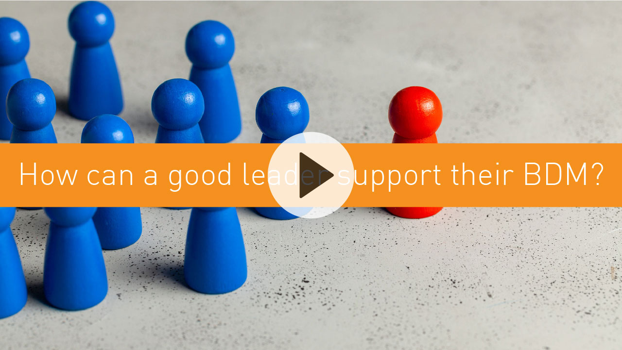 How can a good leader support their BDM?
