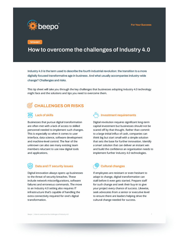 B_WebT_How to overcome the challenges of Industry 4.0 tip sheet 