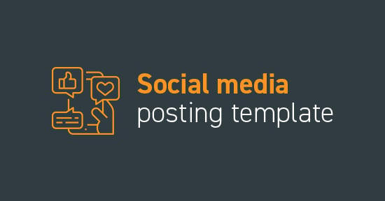 Social media posting template