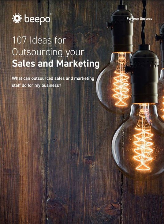 107 Ideas for Outsourcing Your Sales and Marketing resource ebook cover Beepo